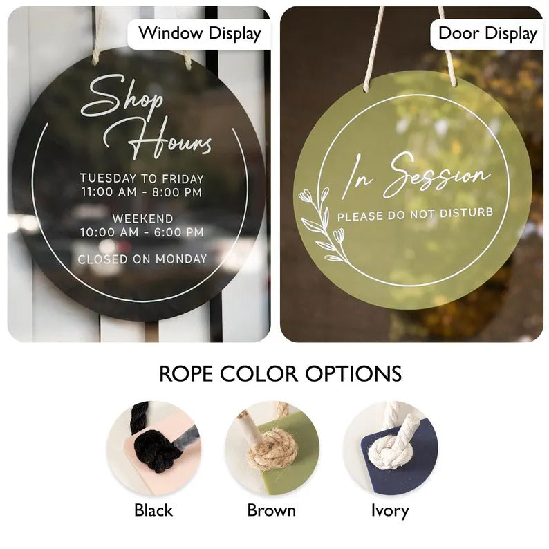 Custom Circular Acrylic Sign