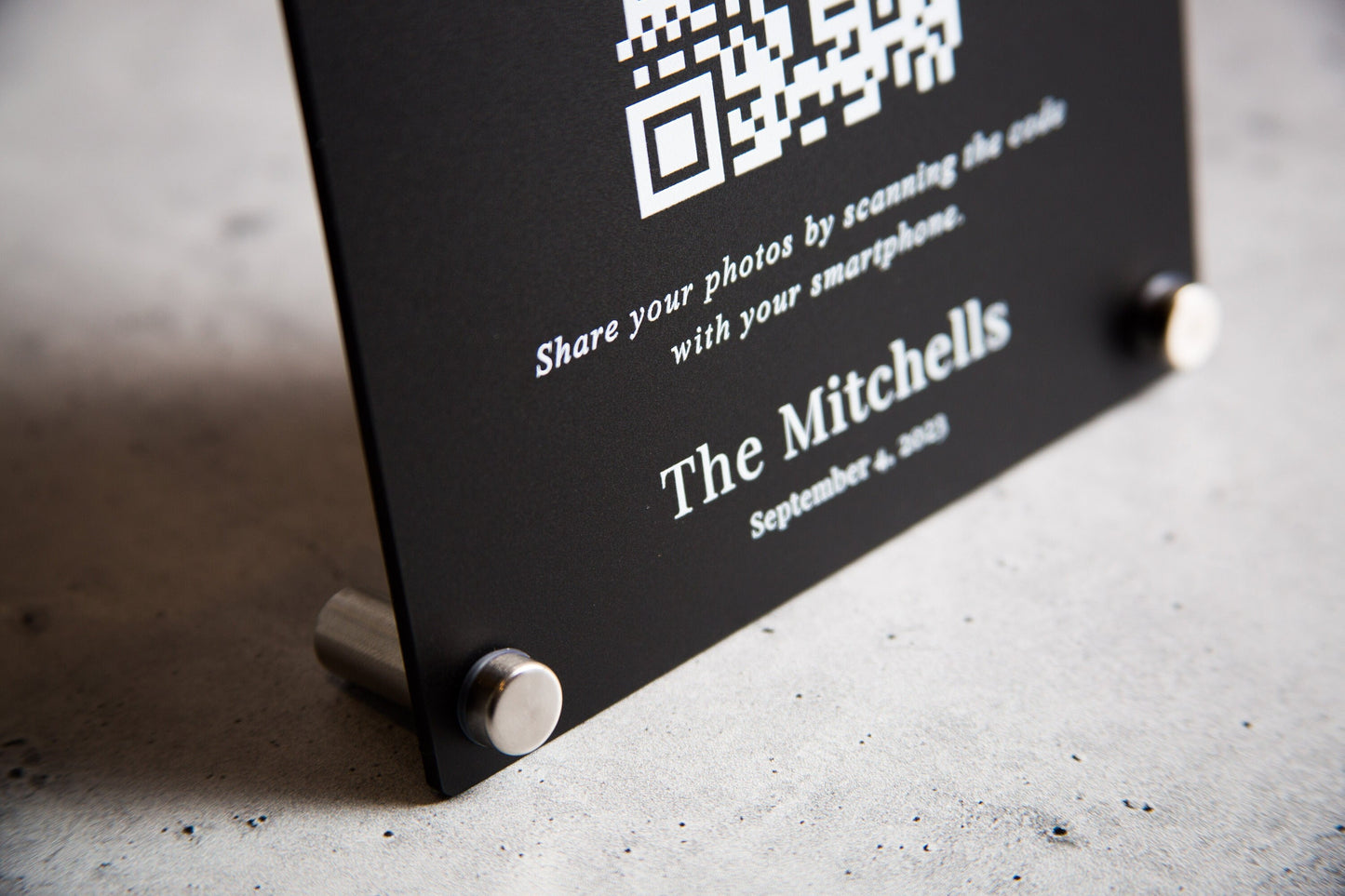 Arched QR Code (Wedding Sign) - 6x7.75" Scannable Acrylic Sign, Wedding Table Decor, Capture The Love Wedding Sign, Share your photos