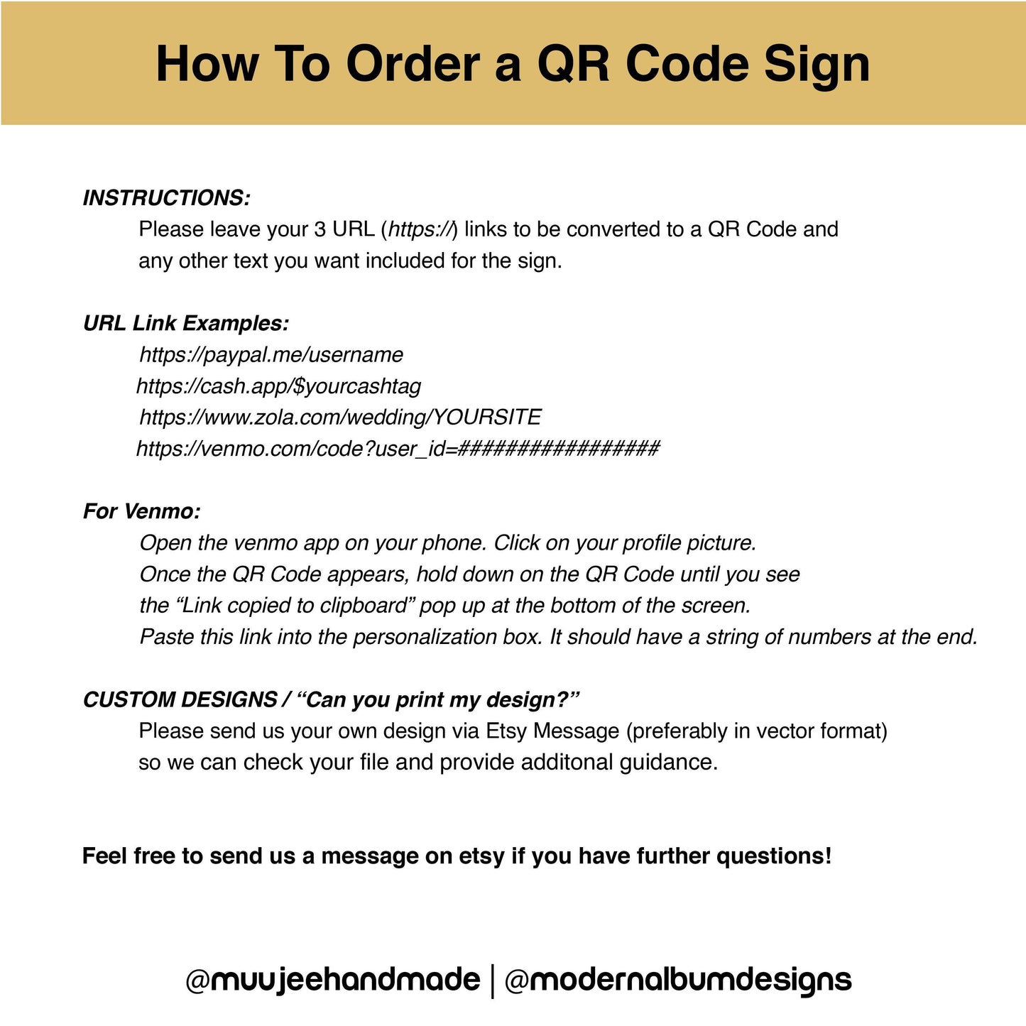 3 QR Codes Business Sign w/ Wood Stand - 11.5x7" Scannable Acrylic Instagram Tiktok Website Business Salon Restaurant Bar Reviews Tips Sign