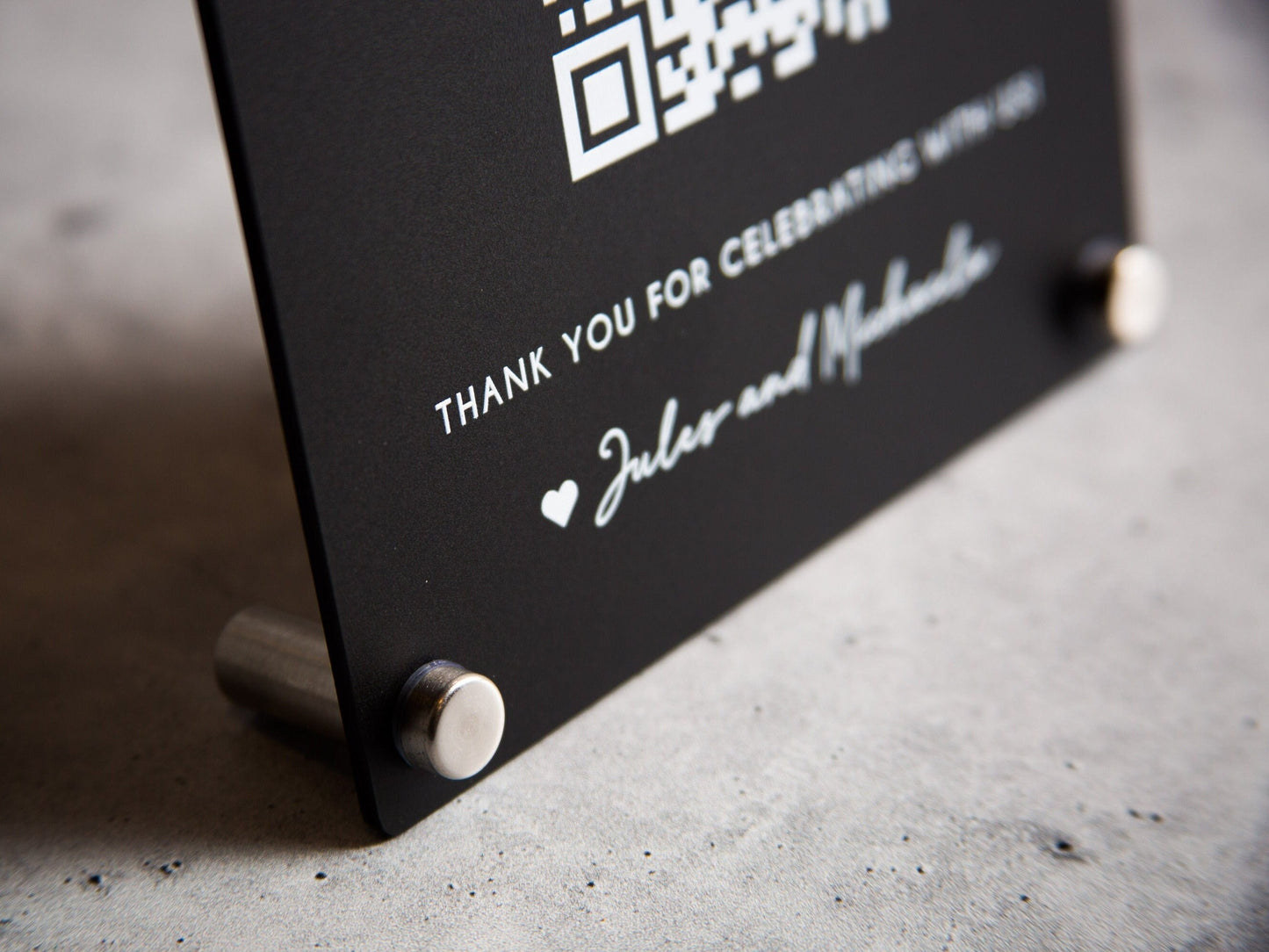 Arched QR Code (Wedding Sign) - 6x7.75" Scannable Acrylic Sign, Wedding Cash Gift Table Decoration, Venmo Paypal Donation