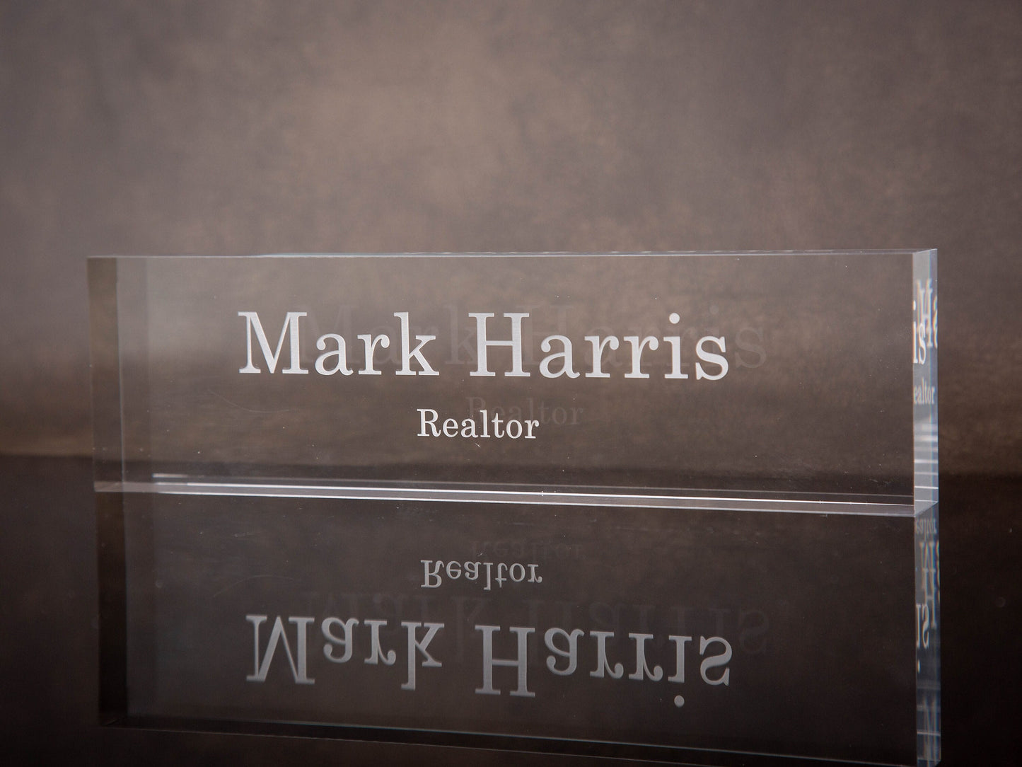 Engraved Desk Block - Minimal Executive Desk CEO Sign, Real Estate Teacher Name Sign, New Job Office Decor, Staff Employee, Dad Gift Ideas