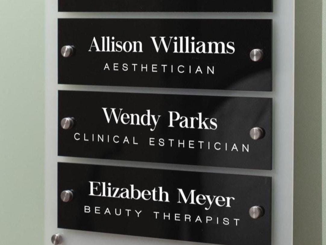 Add On: Replacement Plate for Wall Directory (Standard Size)