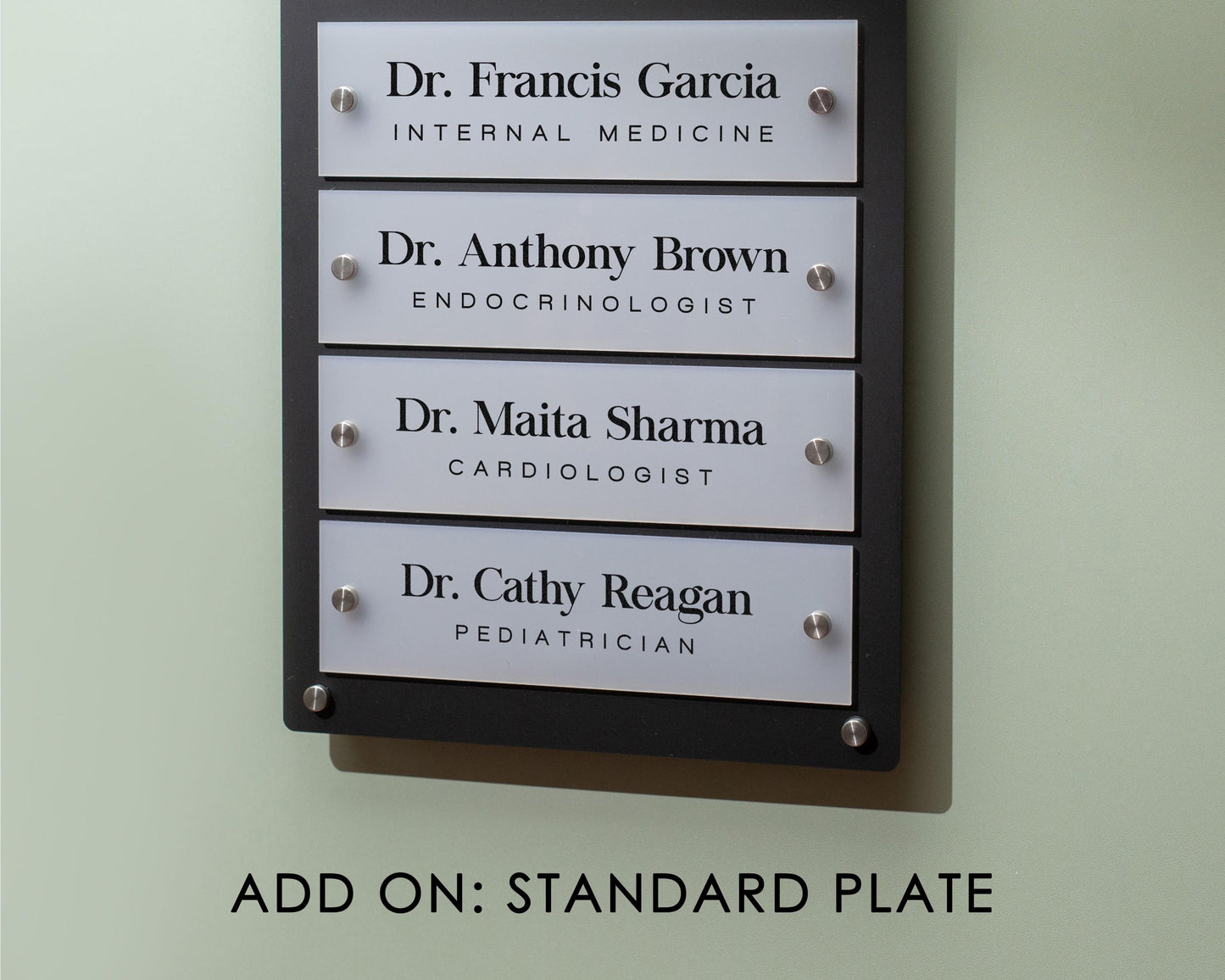 Add On: Replacement Plate for Wall Directory (Standard Size)