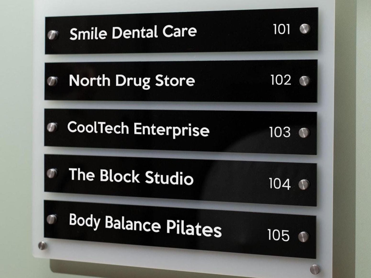 Add On: Replacement Plate for Wall Directory (Wide Size)