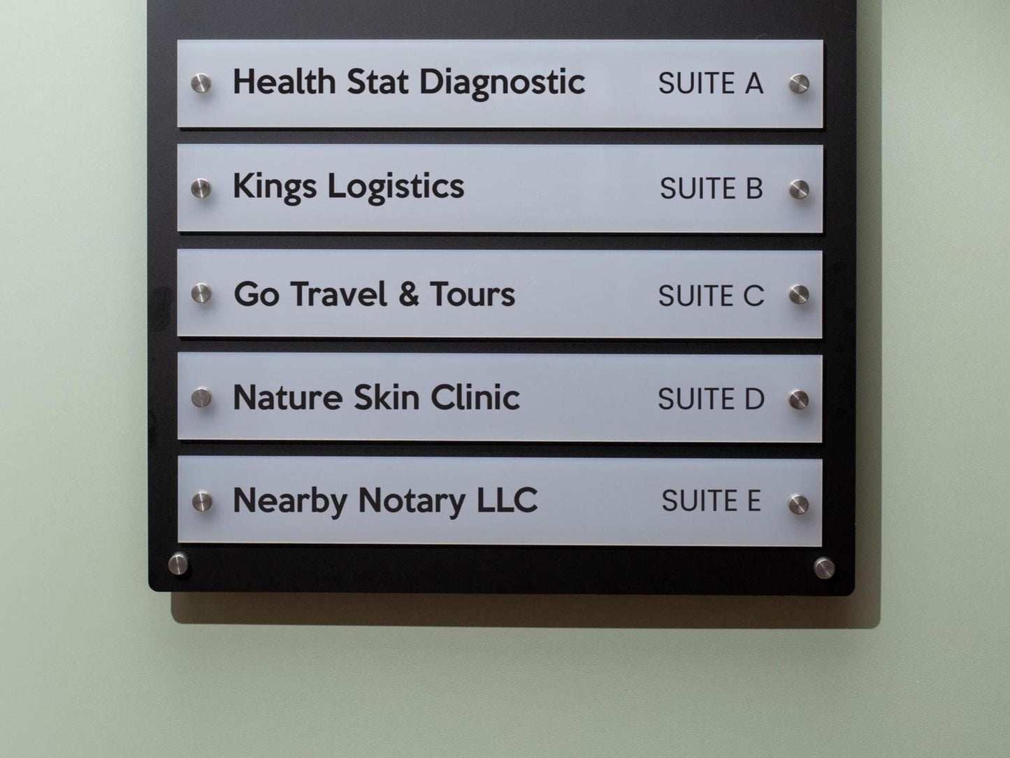 Add On: Replacement Plate for Wall Directory (Wide Size)