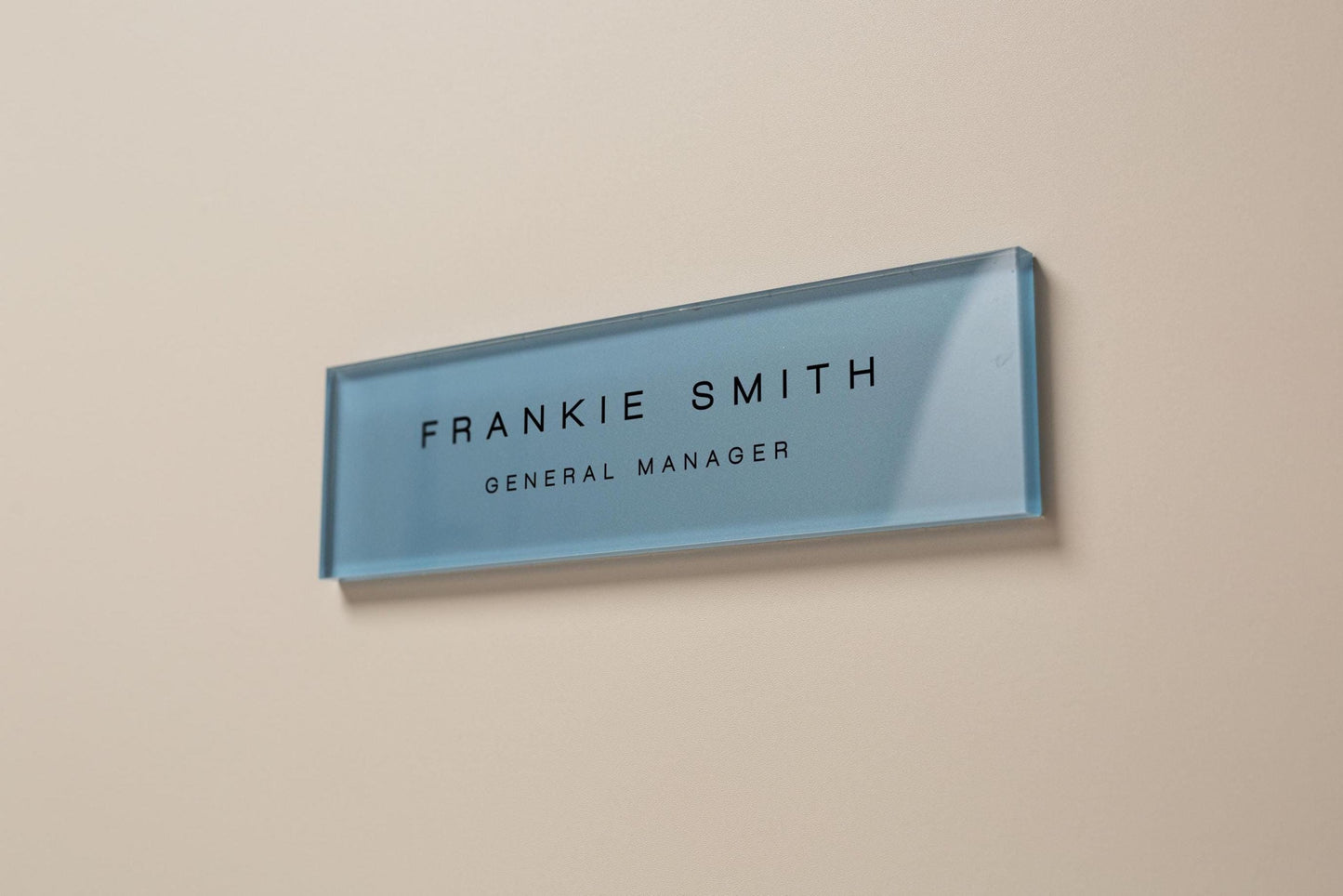 Pastel Acrylic Wall Plate Sign (D3) - Personalized Stick On Door Office Salon Lash Nails Small Business Shop Signage Work Rental Room Number