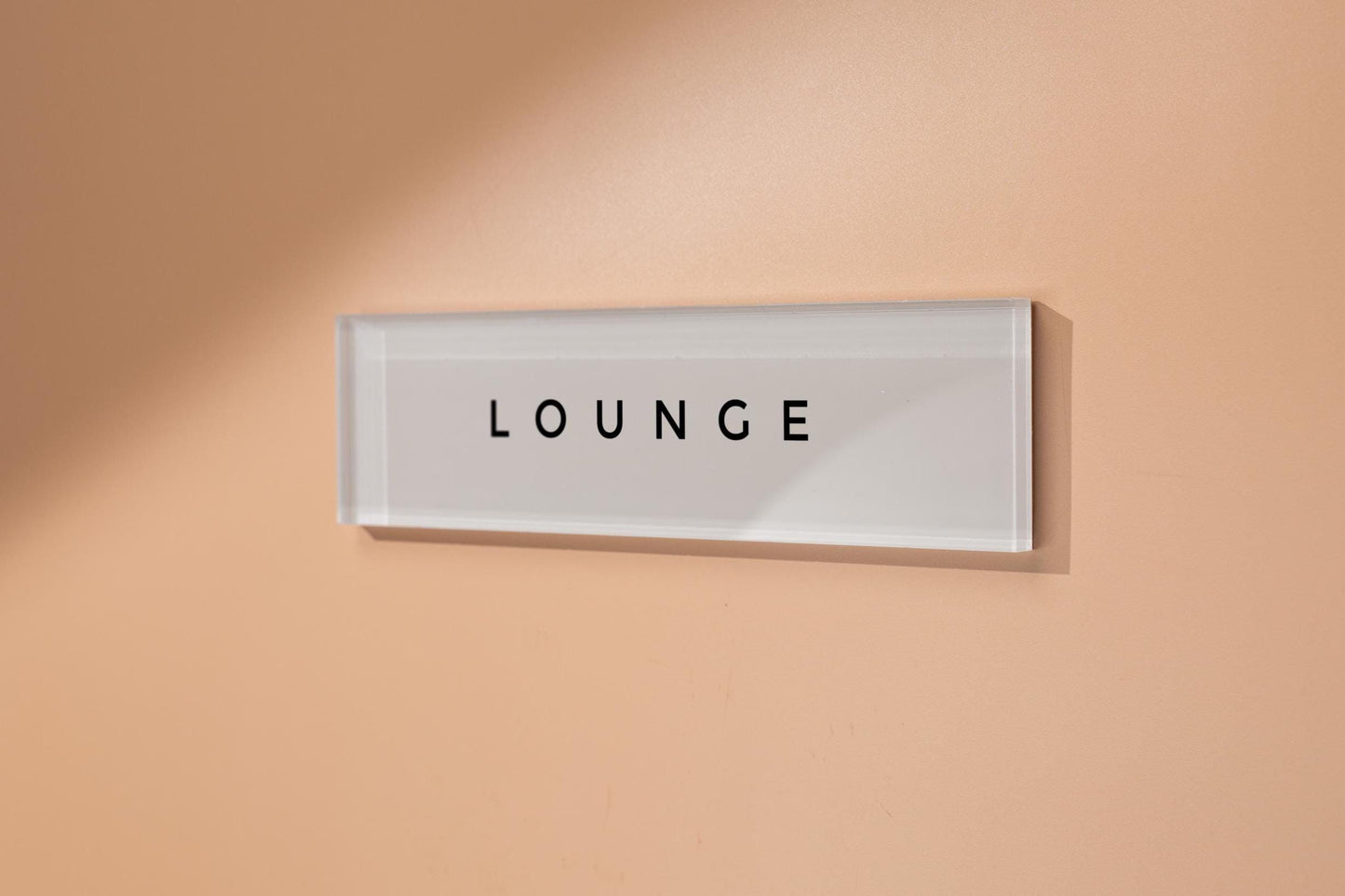 Pastel Acrylic Wall Plate Sign (D4) - Personalized Stick On Door Office Salon Lash Nails Small Business Shop Signage Work Rental Room Number