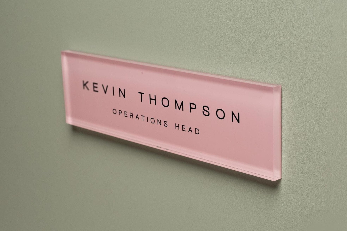 Pastel Acrylic Wall Plate Sign (D3) - Personalized Stick On Door Office Salon Lash Nails Small Business Shop Signage Work Rental Room Number