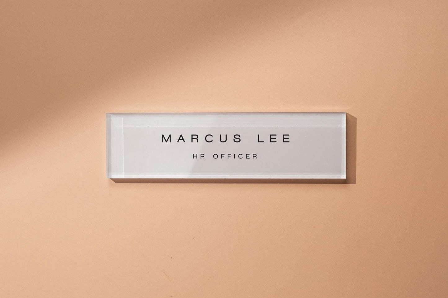 Pastel Acrylic Wall Plate Sign (D3) - Personalized Stick On Door Office Salon Lash Nails Small Business Shop Signage Work Rental Room Number