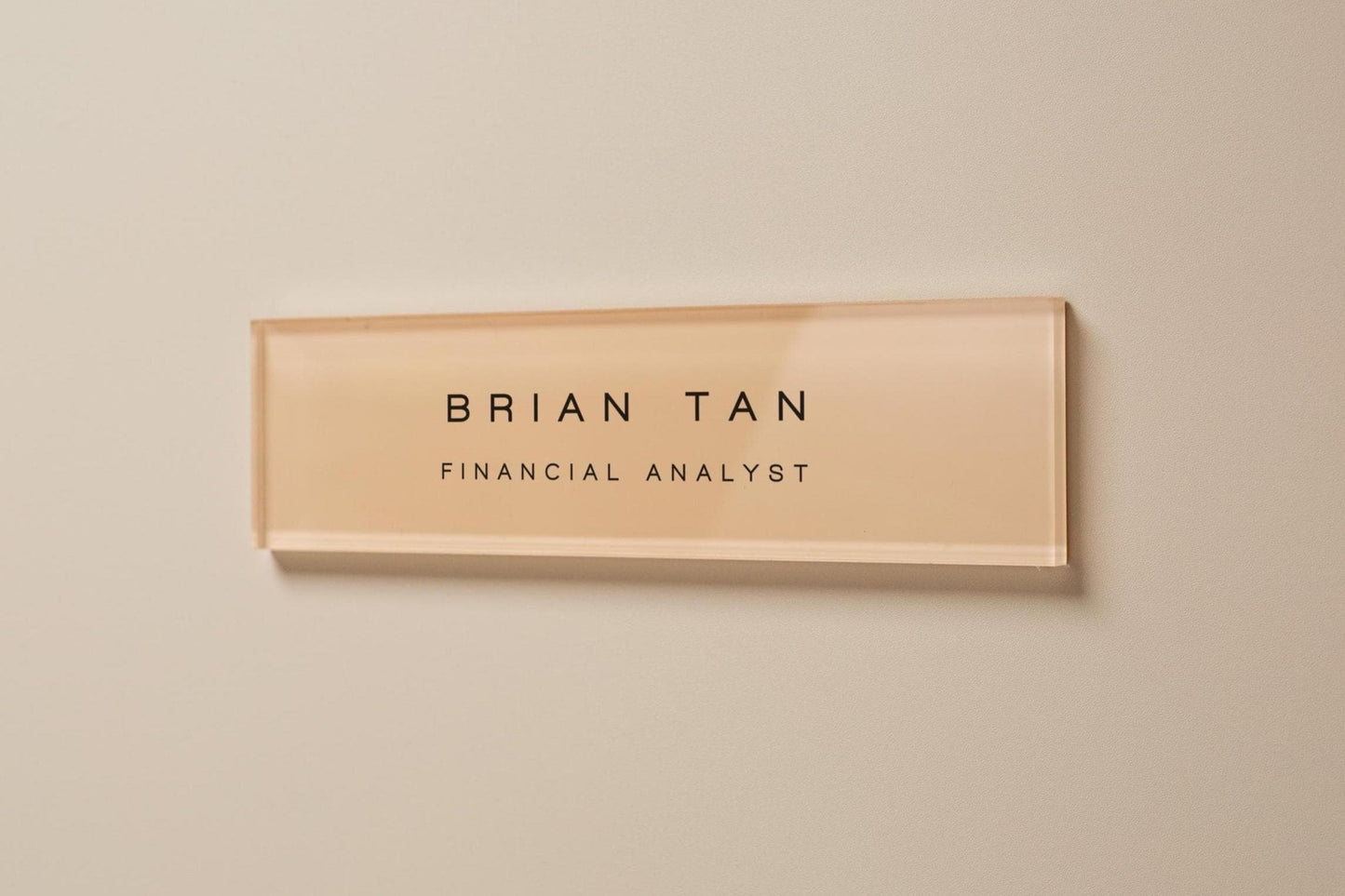 Pastel Acrylic Wall Plate Sign (D3) - Personalized Stick On Door Office Salon Lash Nails Small Business Shop Signage Work Rental Room Number