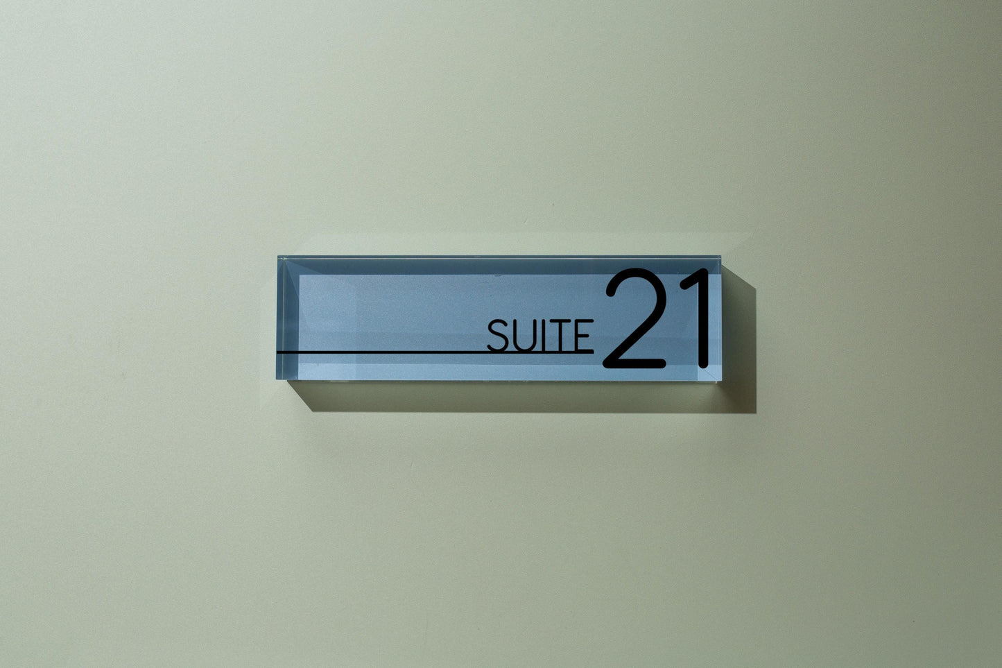 Pastel Acrylic Wall Name Block (D2) - Room Sign Name Work Title CEO Job Office Decor Promotion Coworker Staff Gifts, Stick on Wall Signage