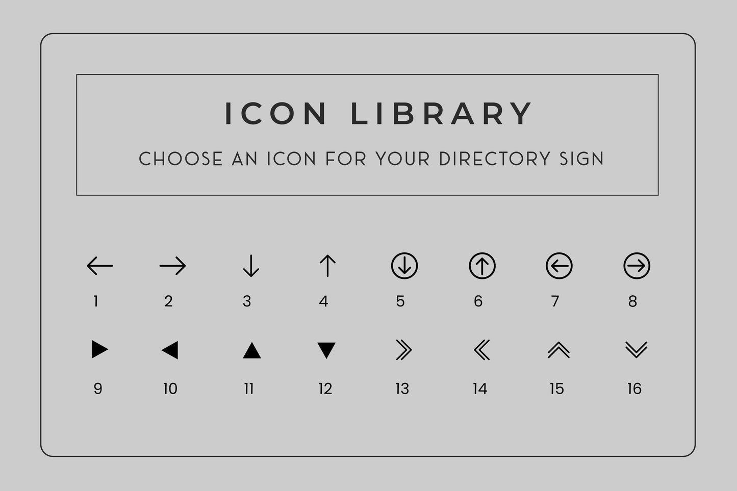 Wall Directory (Wide) - Customizable Large Office Wall Door Building Mounted Business Logo Sign, Job Title Room Signage, Made to Order