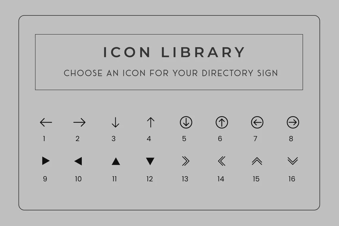 Add On: Replacement Plate (Small) for Interchangeable Hanging Directory Sign