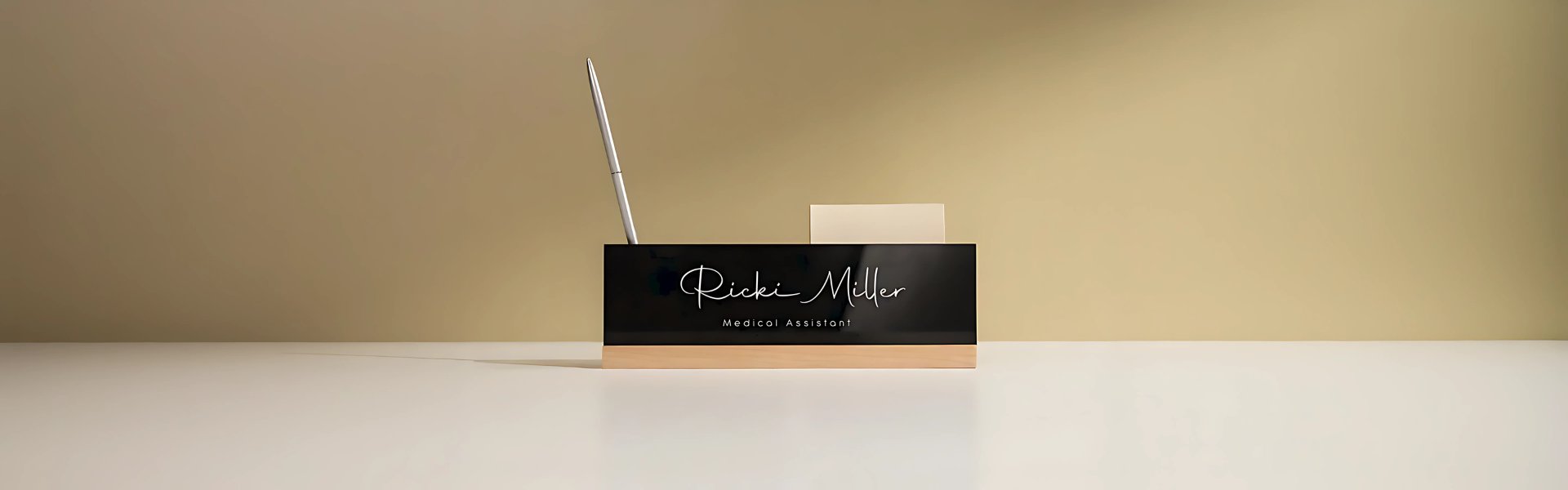Desk Name Block
