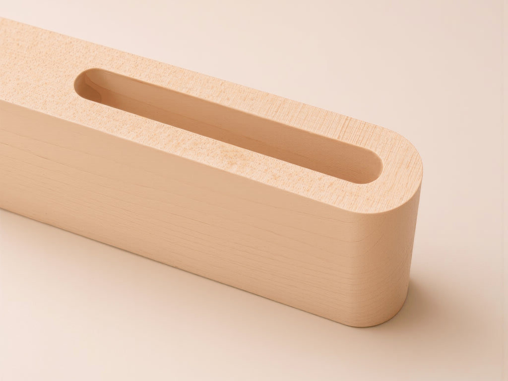 Curved Personalized Wood Name Block w/ Slots (D3) - Minimal Executive Desk CEO Room Table Sign Job Office Decor Teacher Graduation Promotion Gift (Copy)
