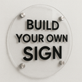 Custom Circular Acrylic Sign