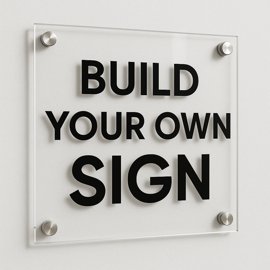 Custom Rectangular Acrylic Sign