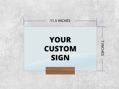3 QR Codes Scan to Pay w/ Wood Stand - 11.5x7" Scannable Acrylic Desk Signs, Instagram Venmo Website Business Restaurant Bar Reviews Tips