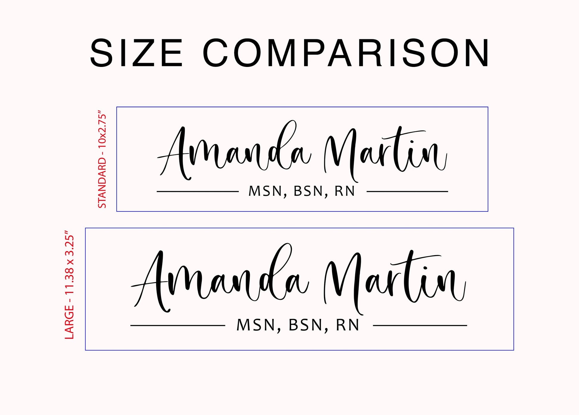 Wall Sign Name Plate (No Hole) - 2 Sizes Personalized Stick on Executive CEO Sign, New Job Business Decor, Staff Teacher Appreciation Gift