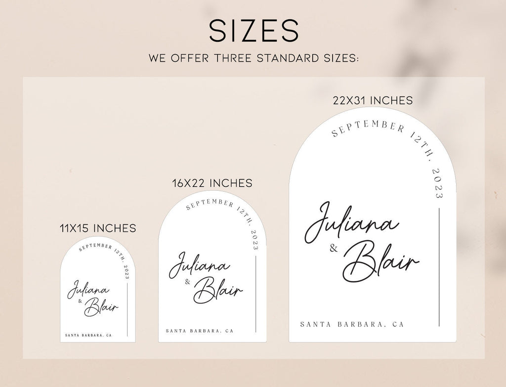Personalized Arched Acrylic Wedding Welcome Sign (Design 3) - Baby Pink Welcome To Our Wedding Venue Entrance Display with Bride Groom Name