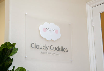Frosted Rectangle Wall Sign With 4 Holes - Custom Small Business Logo Sign for Beauty Salon Owners Hair Nail Stylist Makeup Massage Skincare