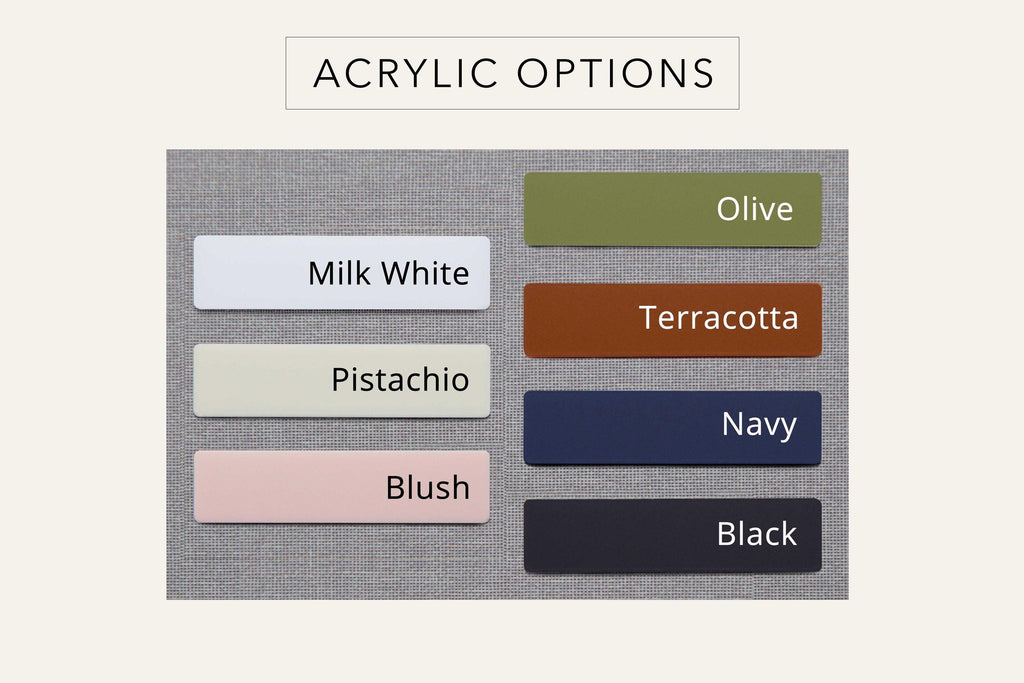 Wall Sign Name Plate (No Hole) - 2 Sizes Personalized Stick on Executive CEO Sign, New Job Business Decor, Staff Employee Teacher Boss Gift