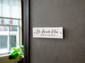 Wall Sign Name Plate (D2)- 2 Sizes Personalized Acrylic Door Office Sign, Aesthetic Decor for Business Boutique Studio Classroom Clinic