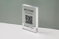 Personalized Acrylic QR Code Wifi Sign (Design 4) - Custom Welcome Internet Sign for Airbnb Vacation Rental Guestroom Visitor Small Business