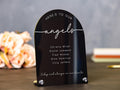 Arch Wedding Table Sign (Design 6) - 6 x 7.5" In Loving Memory Rest in Peace, Angels Reserved Signage, Celebrating from Heaven Signs