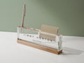 Personalized Acrylic Name Block w/ Slots (D3) - Optional Wood Base, Minimal Executive Teacher Desk Decor, New Job, Desk Name Plate