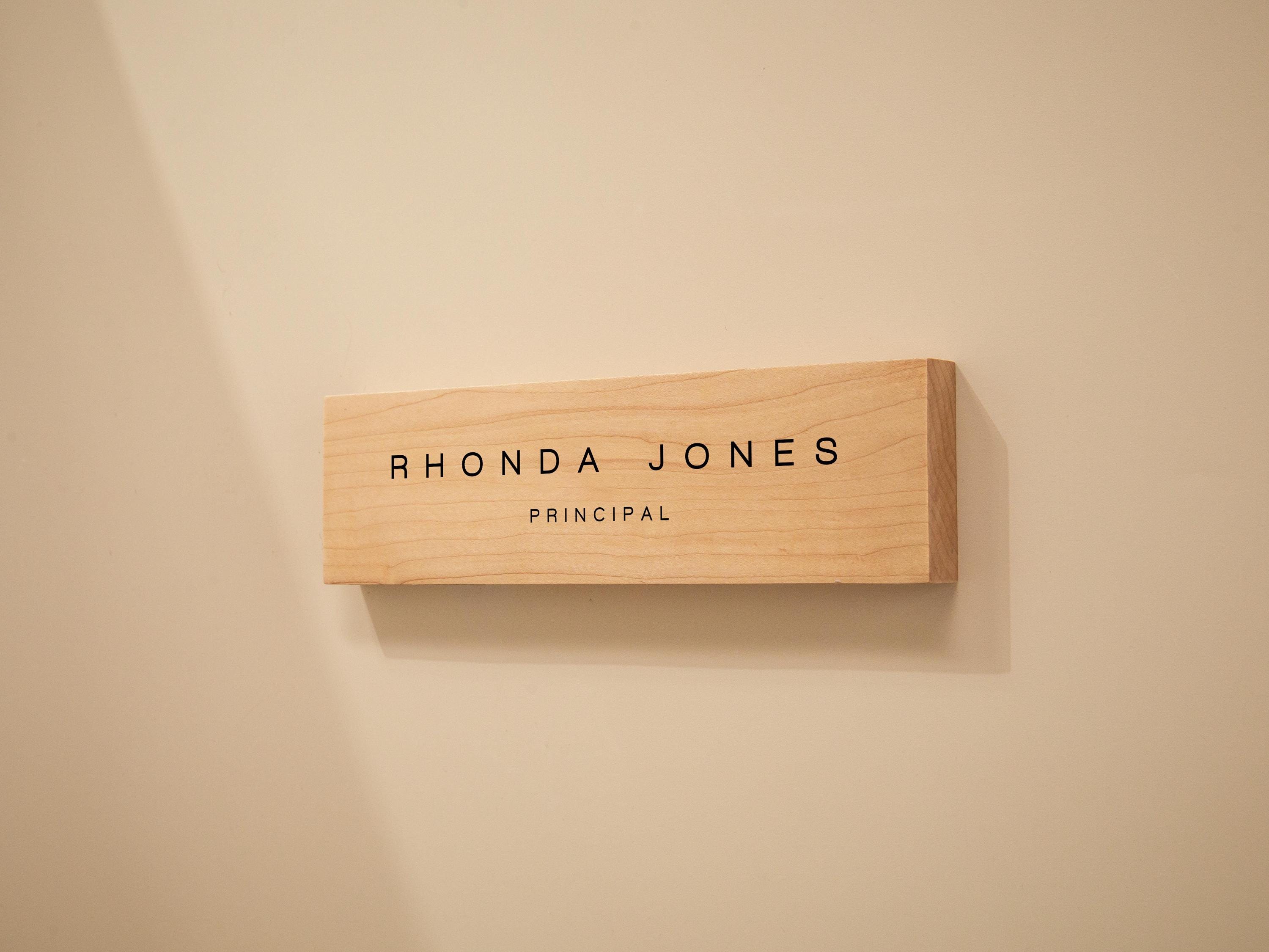 Stick On Wood Wall Name Plate (D3)- Personalized Door Office Sign New Job Room Label CEO Boss Staff Teacher Corporate Promotion Gift
