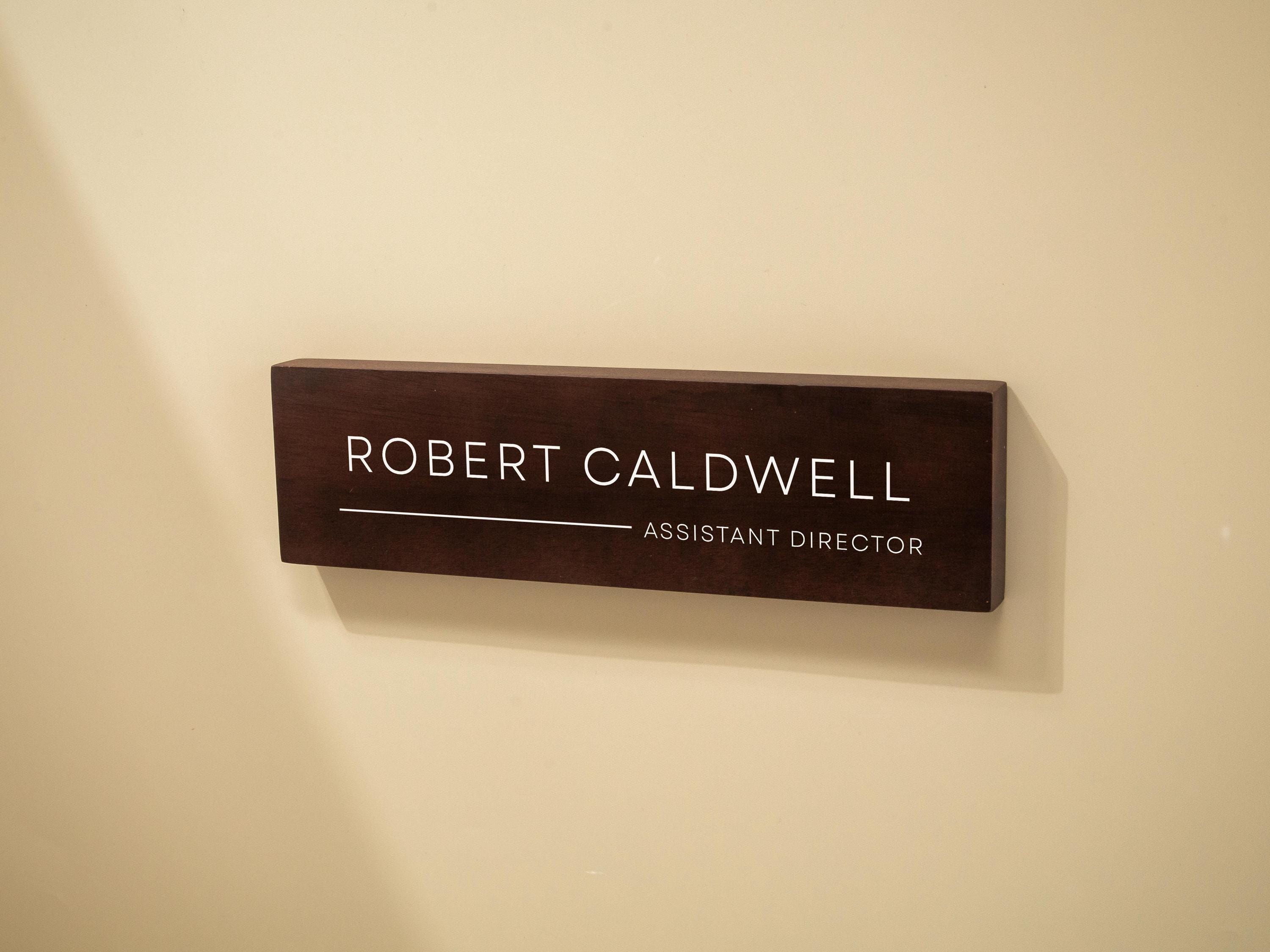 Stick On Wood Wall Name Plate (D4)- Personalized Door Office Sign New Job Room Label CEO Boss Staff Teacher Corporate Promotion Gift