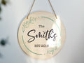Custom Round Wooden Sign - Wooden Personalized Sign | Personalized Wooden Hanging Sign