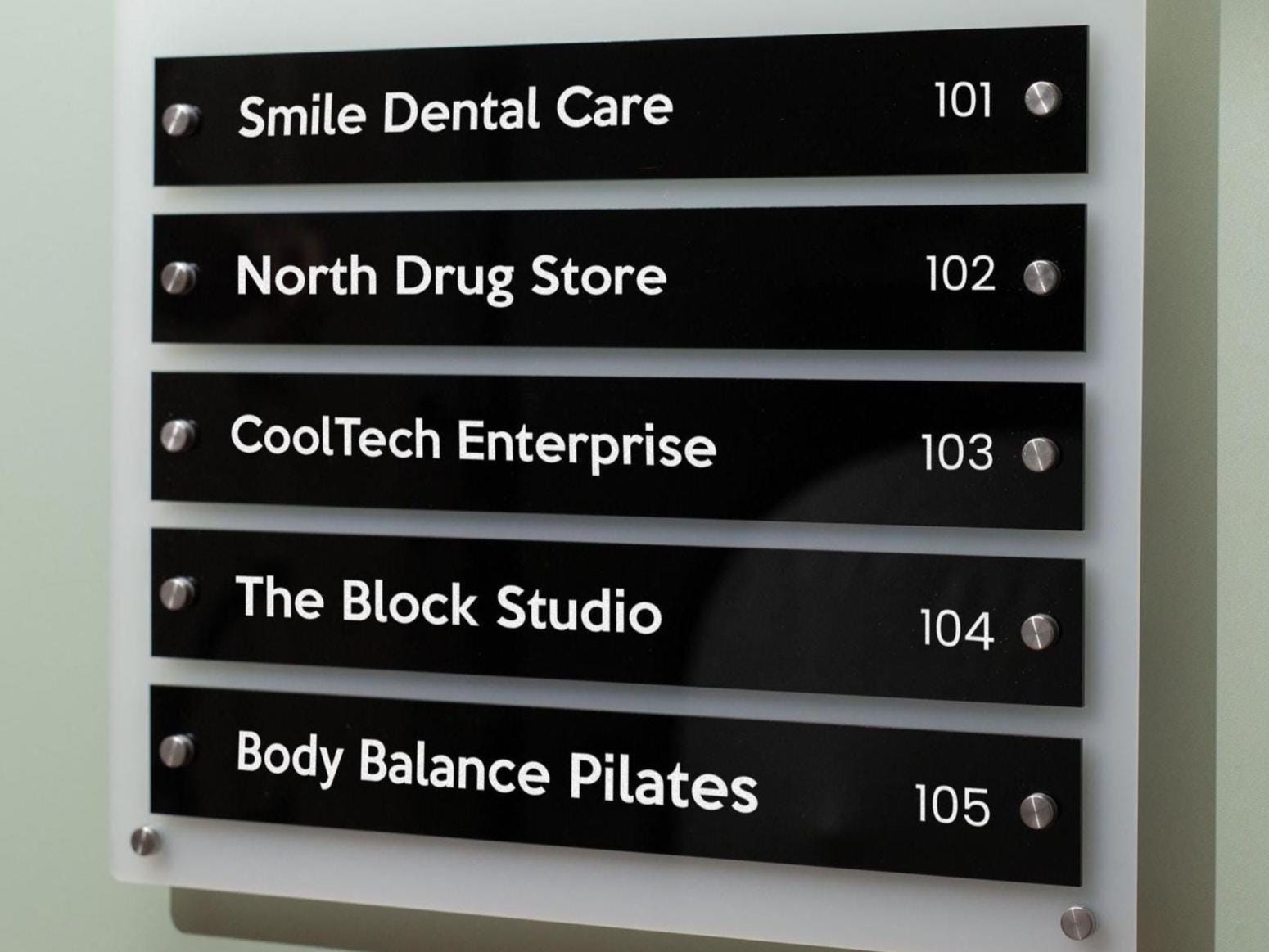 Add On: Replacement Plate for Wall Directory (Wide Size)