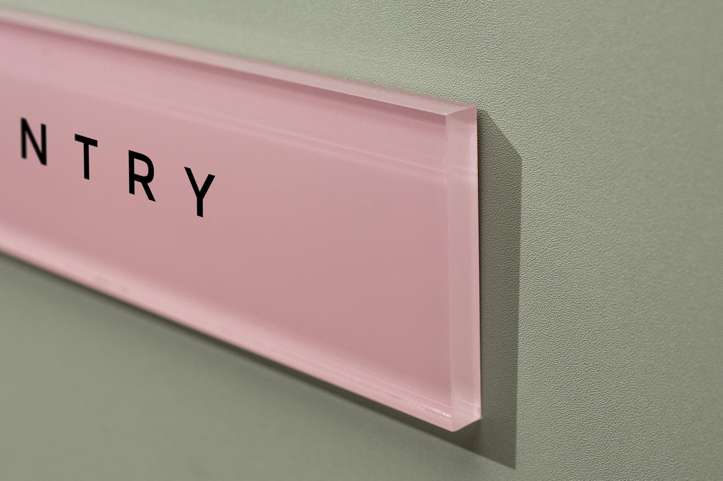 Pastel Acrylic Wall Plate Sign (D4) - Personalized Stick On Door Office Salon Lash Nails Small Business Shop Signage Work Rental Room Number