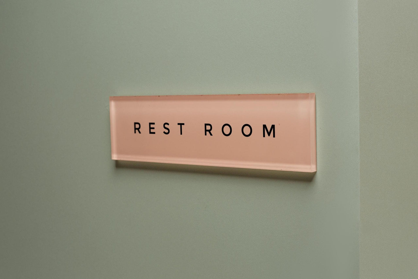 Pastel Acrylic Wall Plate Sign (D4) - Personalized Stick On Door Office Salon Lash Nails Small Business Shop Signage Work Rental Room Number
