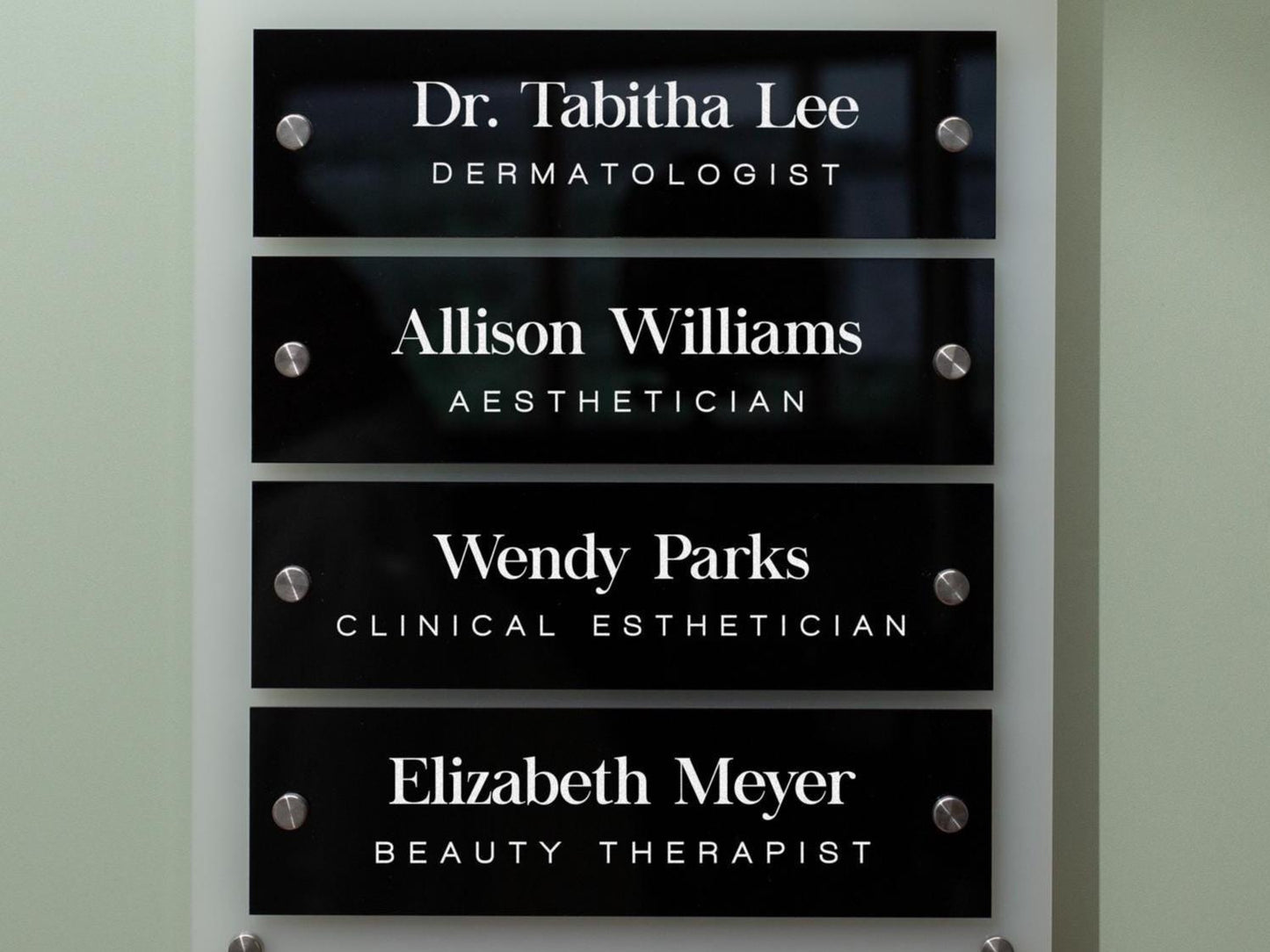 Add On: Replacement Plate for Wall Directory (Standard Size)