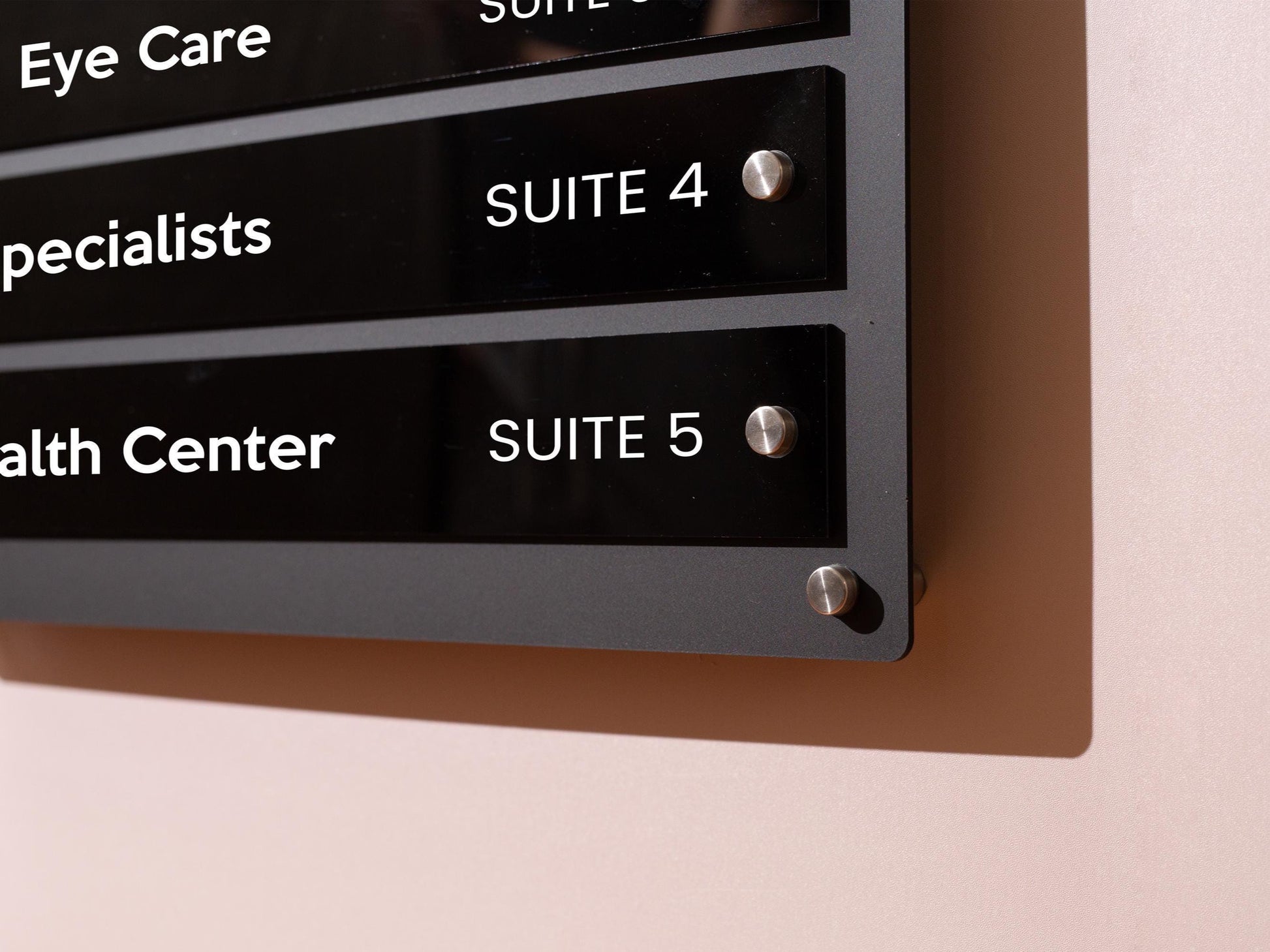 Wall Directory (Wide) - Customizable Large Office Wall Door Building Mounted Business Logo Sign, Job Title Room Signage, Made to Order