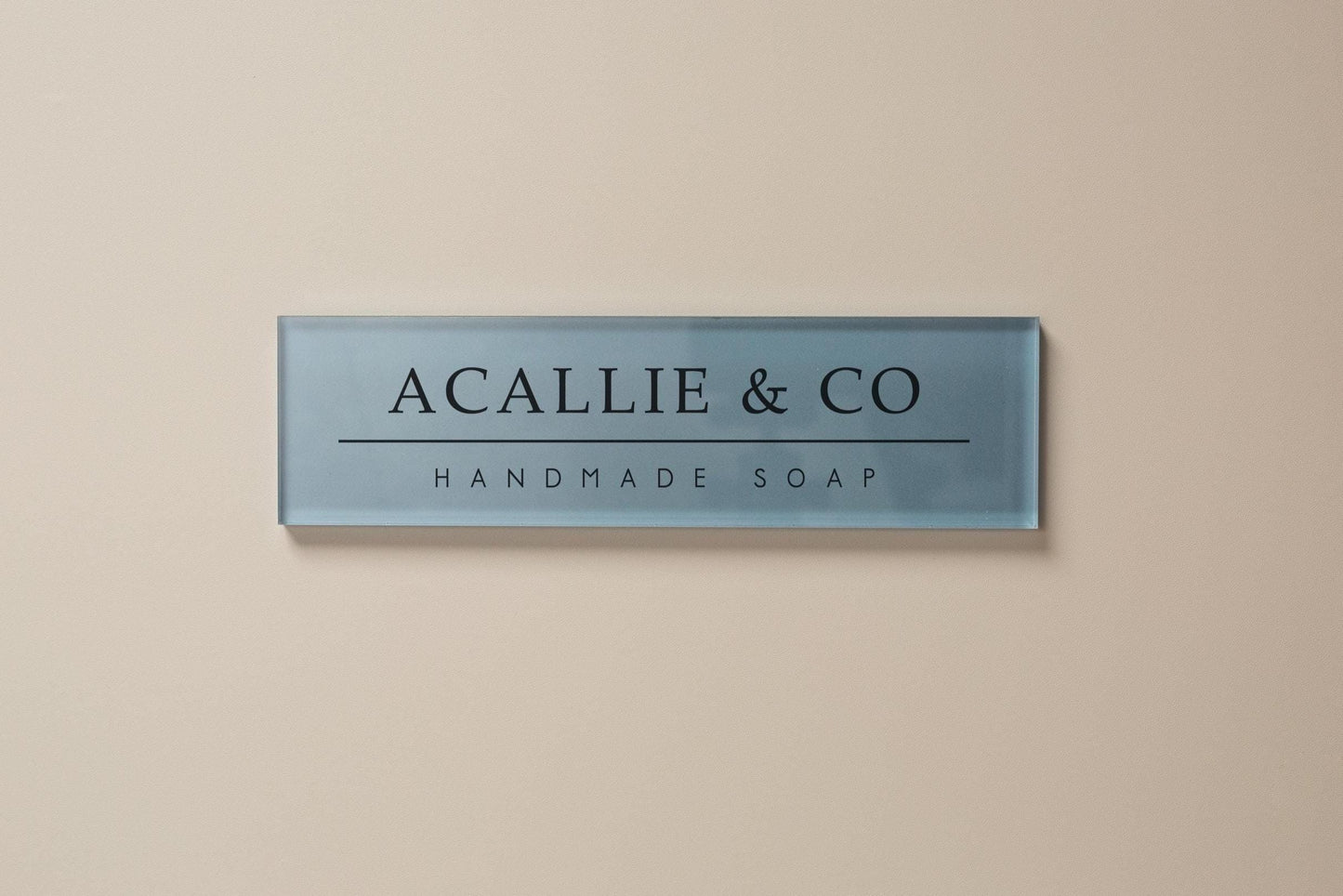Pastel Acrylic Wall Plate Sign (D1) - Personalized Stick On Door Office Salon Lash Nails Small Business Shop Signage Work Rental Room Number