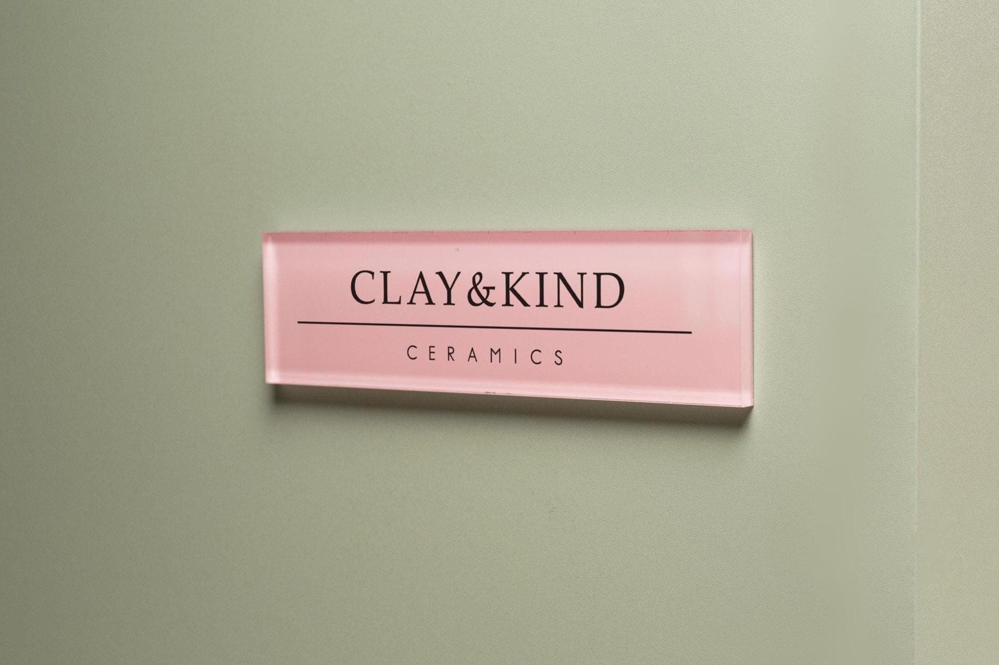 Pastel Acrylic Wall Plate Sign (D1) - Personalized Stick On Door Office Salon Lash Nails Small Business Shop Signage Work Rental Room Number