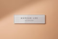 Pastel Acrylic Wall Plate Sign (D3) - Personalized Stick On Door Office Salon Lash Nails Small Business Shop Signage Work Rental Room Number