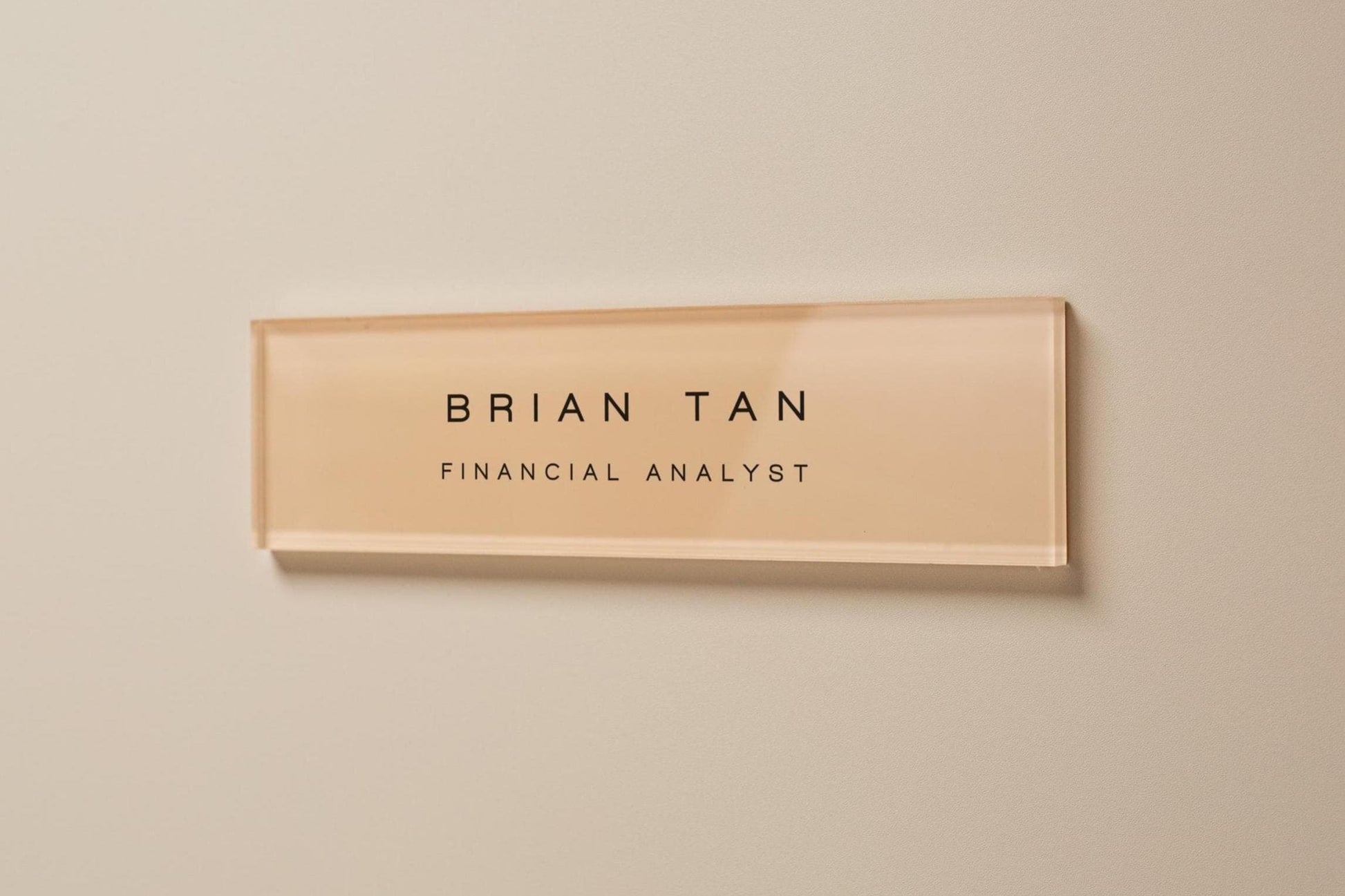 Pastel Acrylic Wall Plate Sign (D3) - Personalized Stick On Door Office Salon Lash Nails Small Business Shop Signage Work Rental Room Number