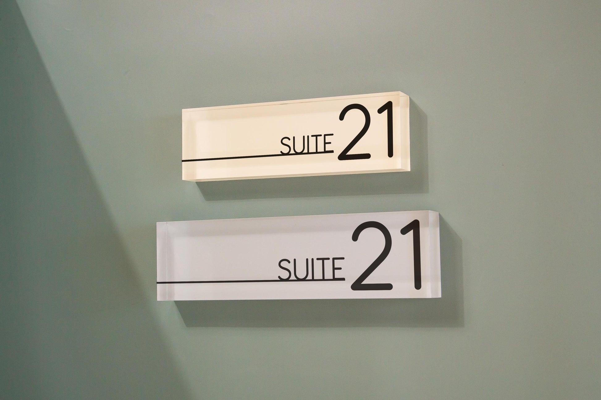 Pastel Acrylic Wall Name Block (D2) - Room Sign Name Work Title CEO Job Office Decor Promotion Coworker Staff Gifts, Stick on Wall Signage