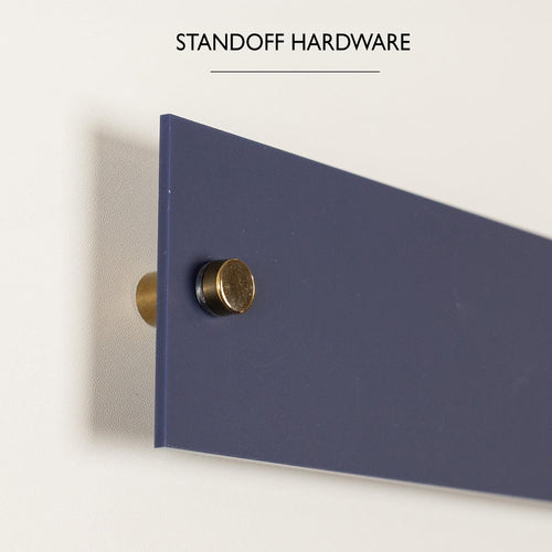 4pc Stand-offs for Wall Signs - 4x Set, Hardware Included, Acrylic Sign Replacement, Add-On, Available in Black, White, Silver, or Gold