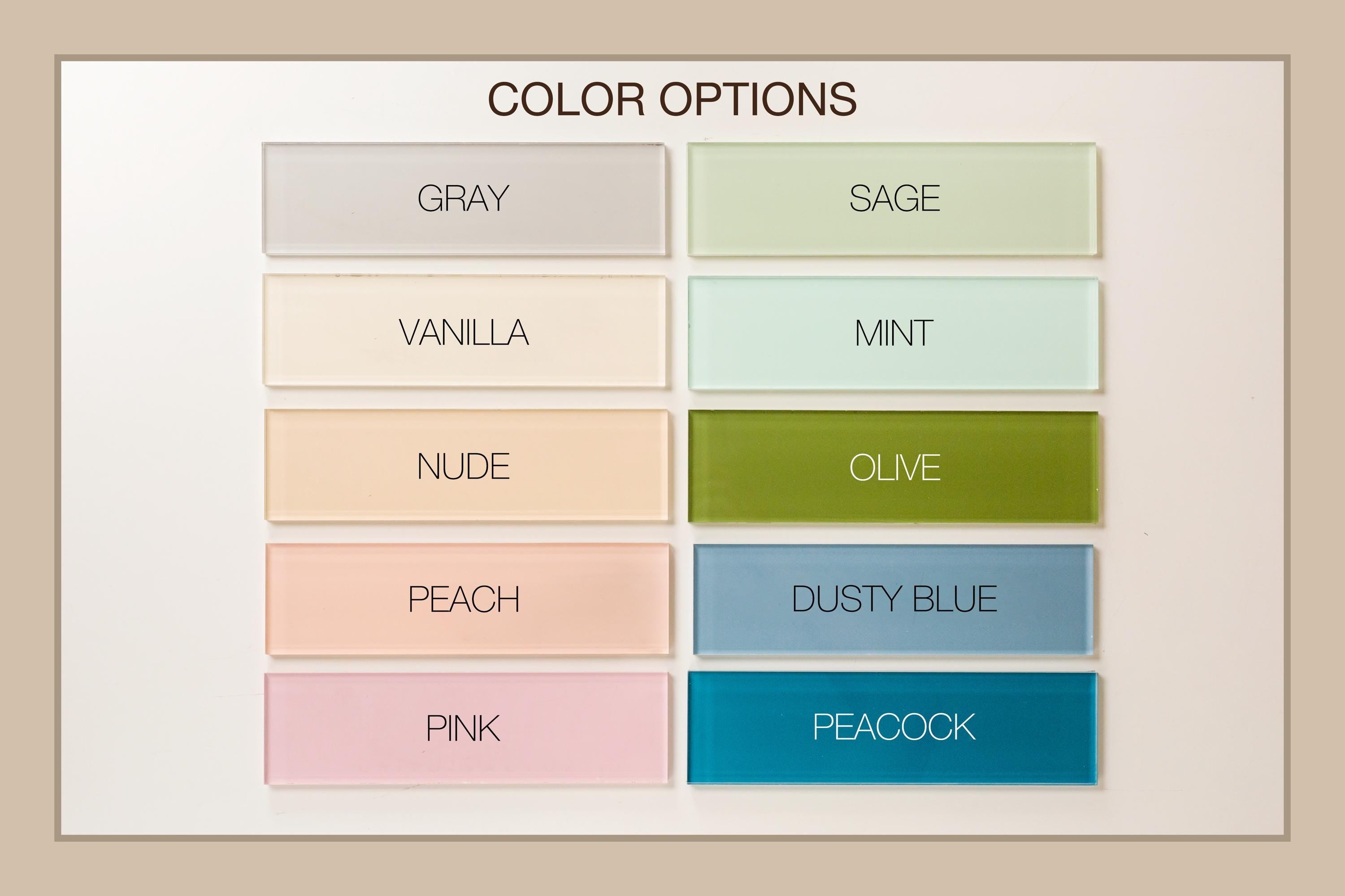 Pastel Acrylic Wall Plate Sign (D4) - Personalized Stick On Door Office Salon Lash Nails Small Business Shop Signage Work Rental Room Number