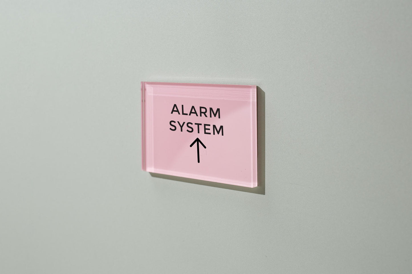 4x6 Pastel Acrylic Wall Sign (D2) - Your Text On Wall Sign Stick-On Signage for Guests Shop Office Business Direction Instructions Arrows