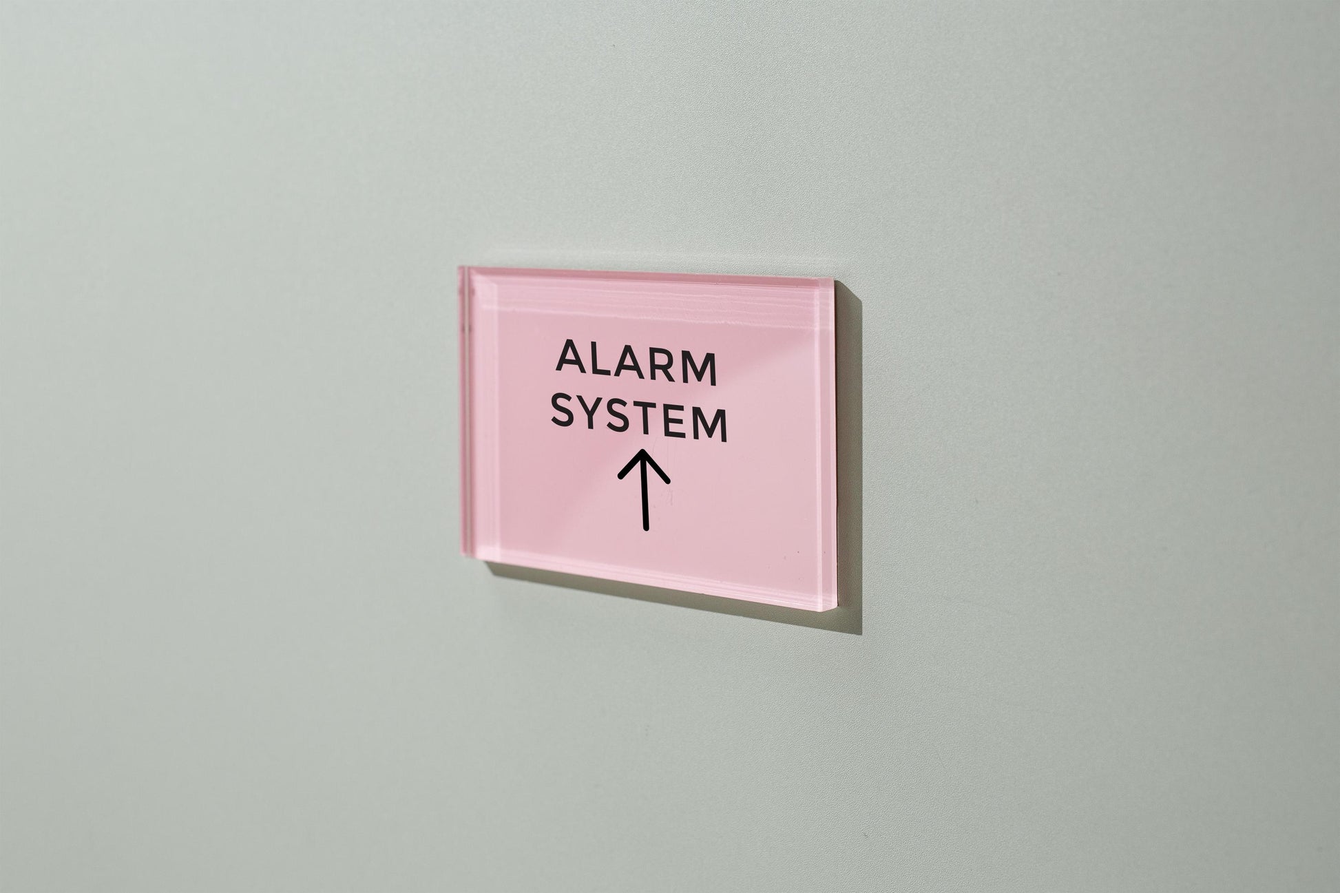 4x6 Pastel Acrylic Wall Sign (D2) - Your Text On Wall Sign Stick-On Signage for Guests Shop Office Business Direction Instructions Arrows