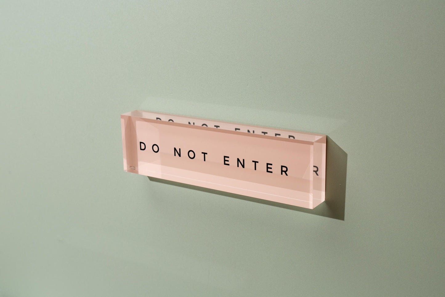 Pastel Acrylic Wall Name Block (D4) - Room Sign Name Work Title CEO Job Office Decor Promotion Coworker Staff Gifts, Stick on Wall Signage