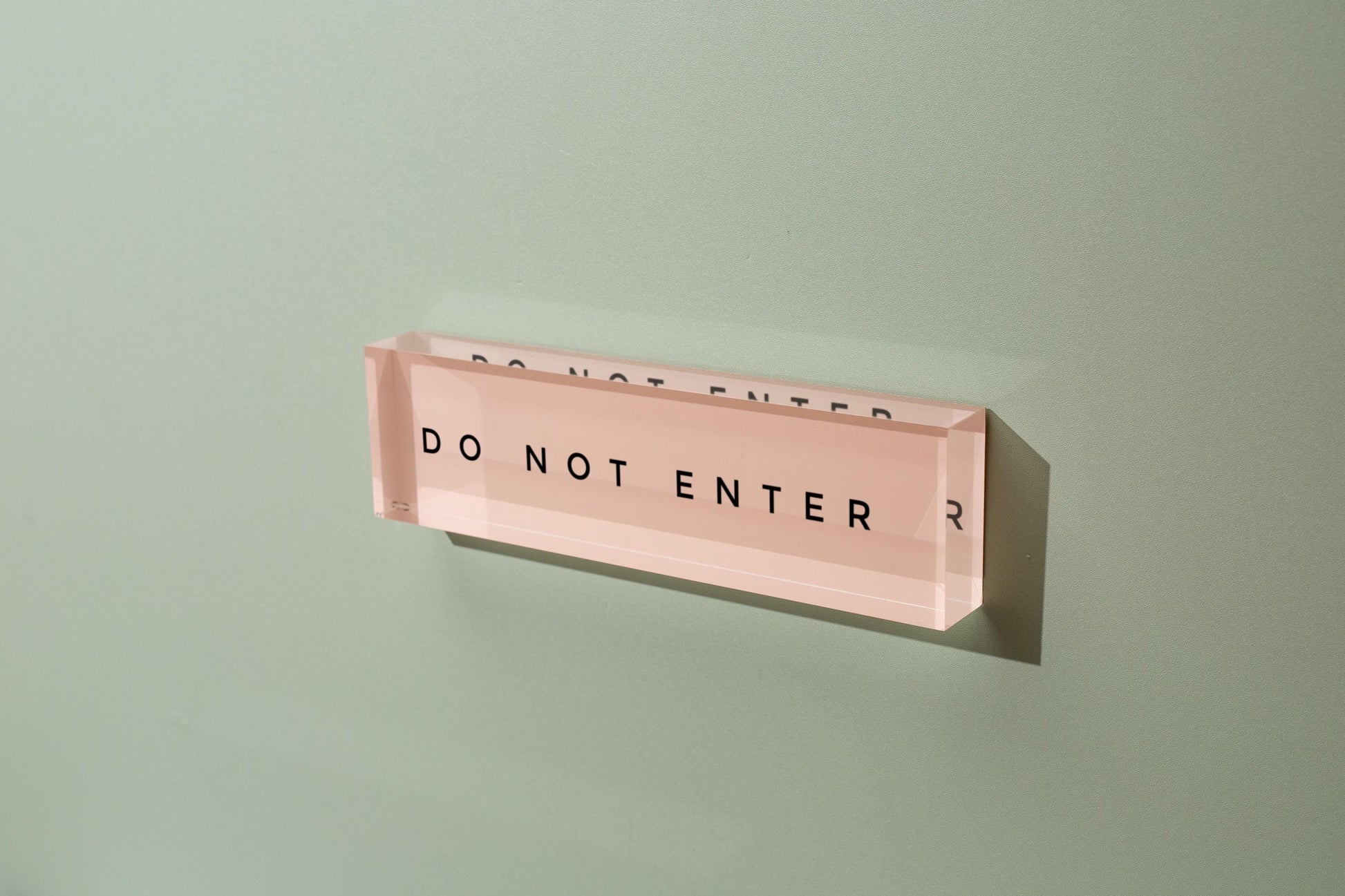 Pastel Acrylic Wall Name Block (D4) - Room Sign Name Work Title CEO Job Office Decor Promotion Coworker Staff Gifts, Stick on Wall Signage