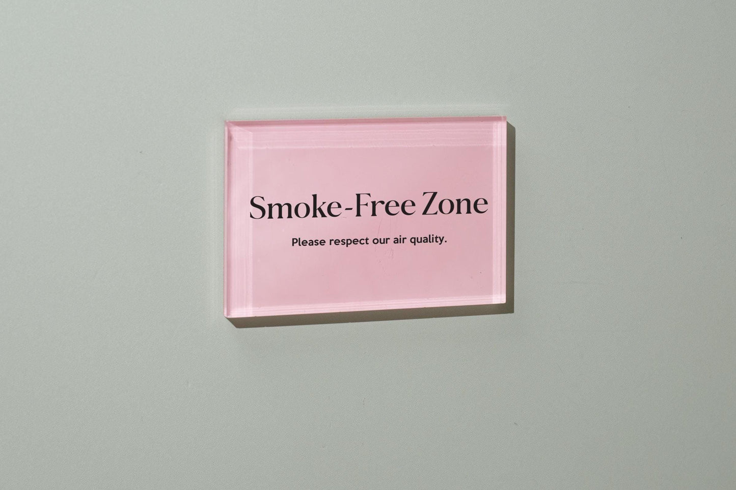4x6 Pastel Acrylic Wall Sign (D1) - Your Text On Wall Sign Custom Stick-On Signage for Guests Shop Office Business Direction Instructions